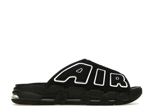 NIKE AIR MORE UPTEMPO SLIDE BLACK