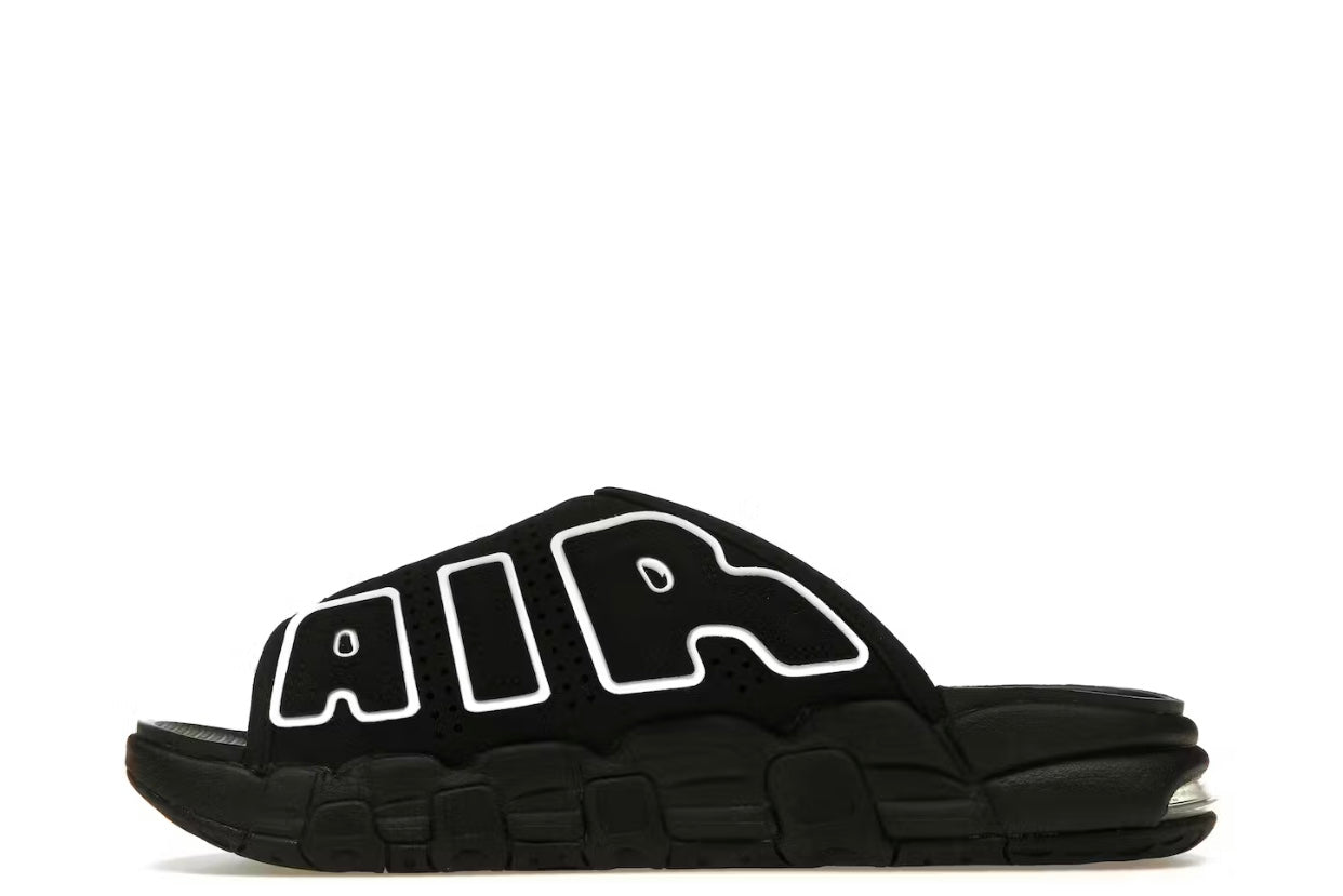 NIKE AIR MORE UPTEMPO SLIDE BLACK